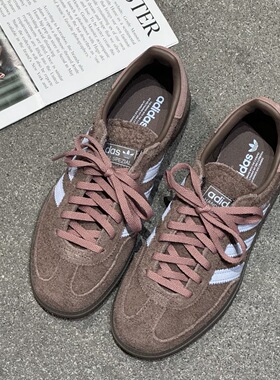 Adidas三叶草26年春季女子HANDBALL SPEZIAL运动休闲鞋T头 IH1503