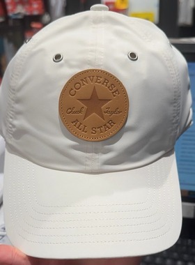 CONVERSE匡威皮质星星贴片软顶遮阳潮运动棒球帽男女10025960-A04