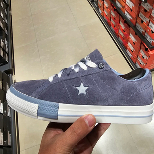 CONVERSE匡威ONE STAR蓝灰色翻毛皮麂皮低帮帆布鞋A07972 A02948c
