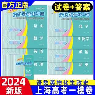2024年版 上海高考一模卷语文数学英语物理化学历史政治生命科学生物领先一步走向成功文化课强化训练上海高考高中高三模拟试卷
