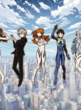 FooLii孚狸EVA新世纪福音战士20周年纪念金属徽章PIN胸针动漫周边