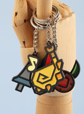 FooLii孚狸怪物猎人荒野金属钥匙扣武器配饰太刀弓操虫棍铳枪大剑