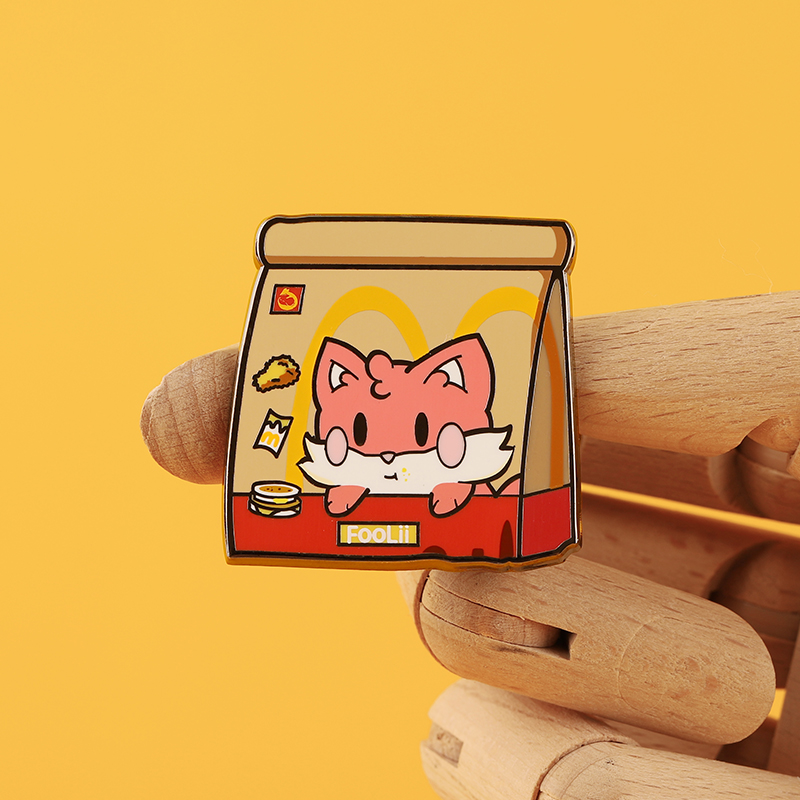 FooLii孚狸麦当劳金属徽章