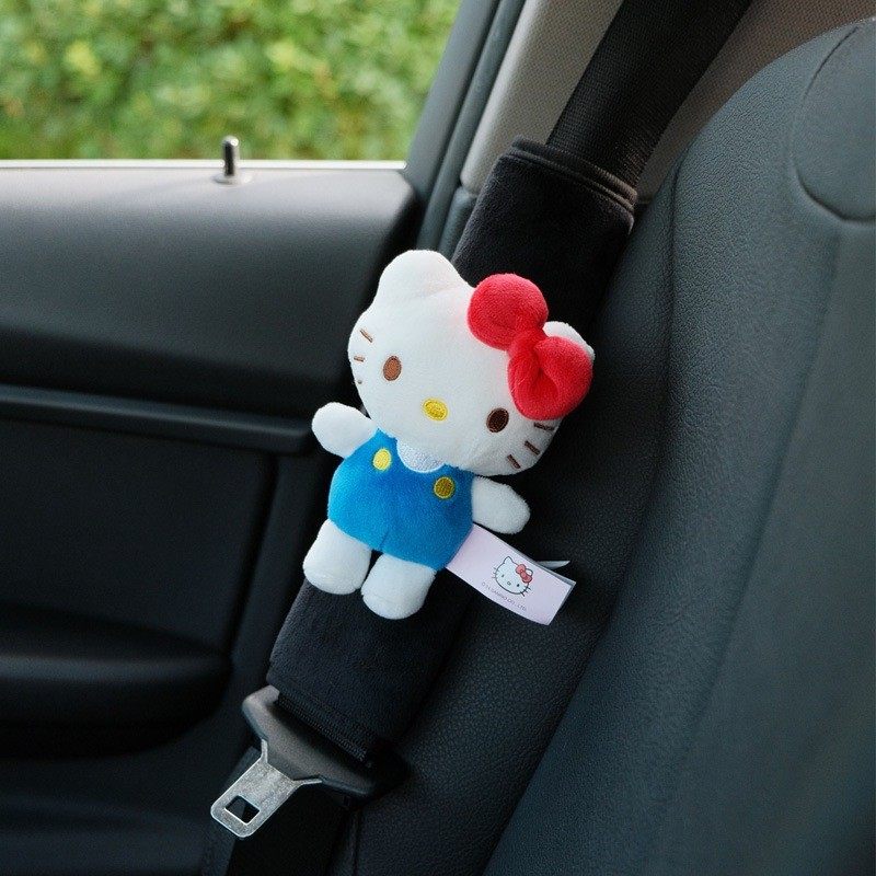 helloKitty可爱汽车安全带护肩套车载保险带把套车内装饰用品摆件