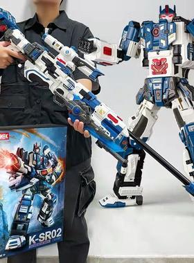 审判者裁决者模型NBK变形机器人软弹枪玩具巴雷特K-SR01 02狙击枪