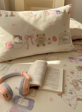 2026新款40支全棉纯棉13070卡通单品枕套枕套单件48*74cm枕套一个