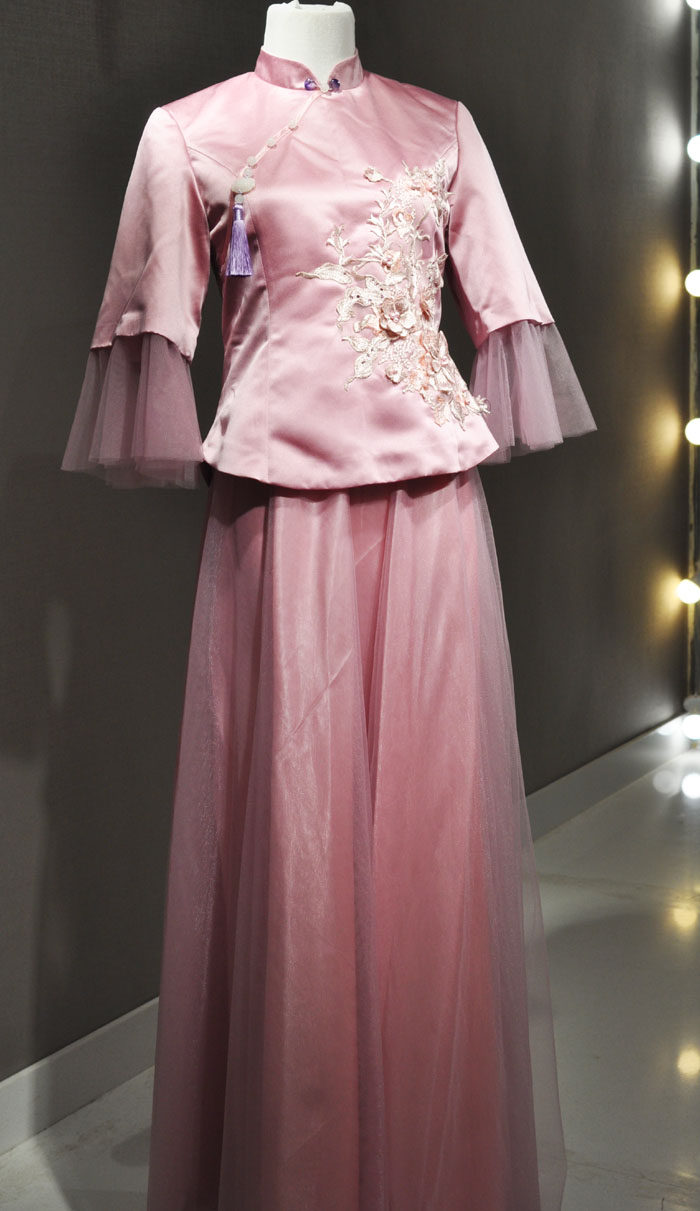 2020新款自制独款伴娘服超好做工版型古筝服民族乐器租赁出租中式