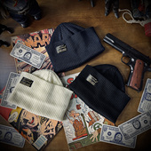 SAILOR JOHNNY美式 复古纯棉毛线冷帽海军水手帽男女显头小