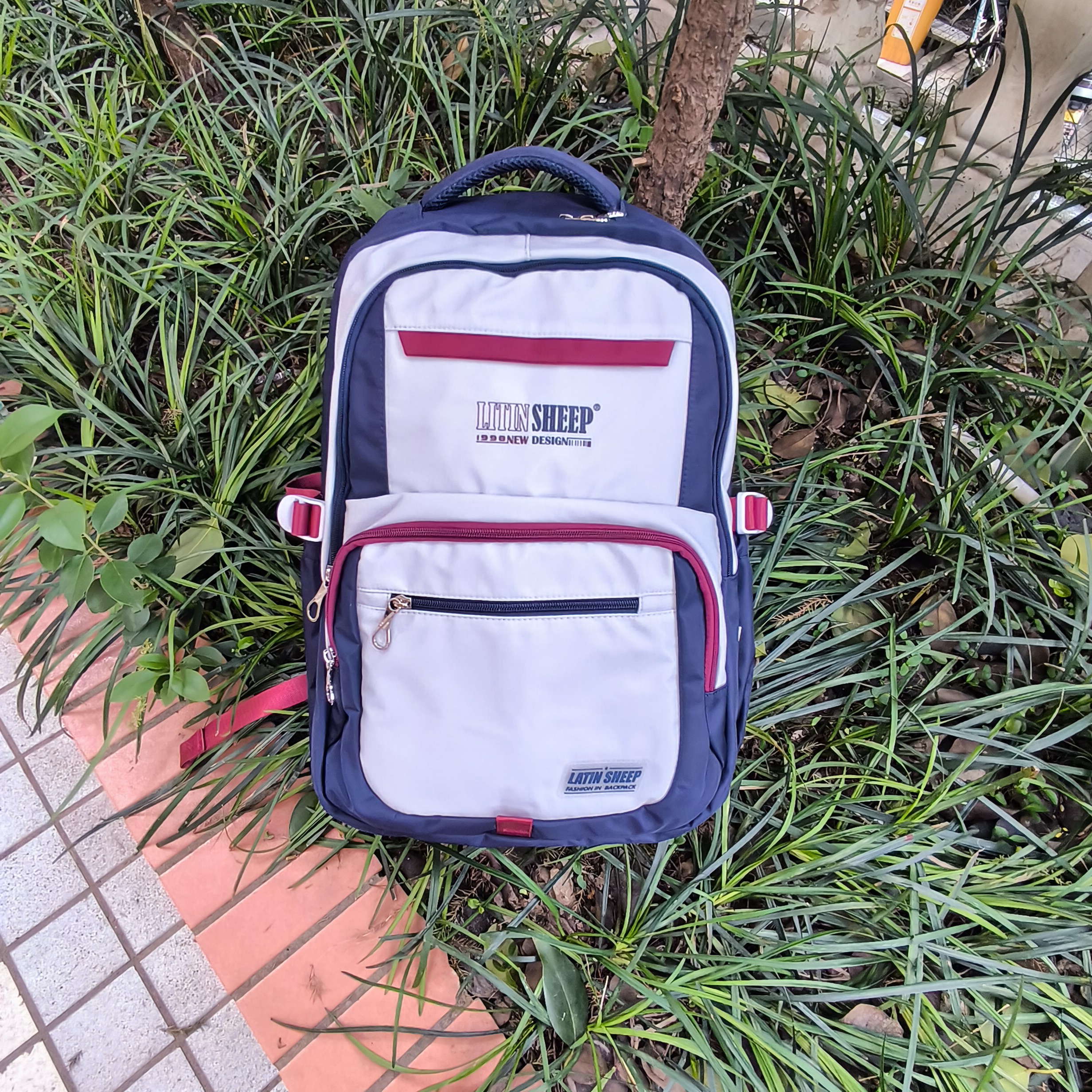 男女初中生高颜值拼色背包旅行包