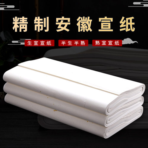 初学者国画书法练字半生半熟宣纸