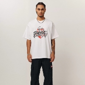 TRIBAL 复古街头潮牌宽松 T恤美式 35周年T STAR花体字组合LOGO短袖