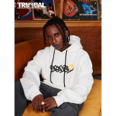 街头潮牌街舞滑板宽松帽衫 TRIBAL 变形文字TSTAR连帽卫衣美式 卫衣