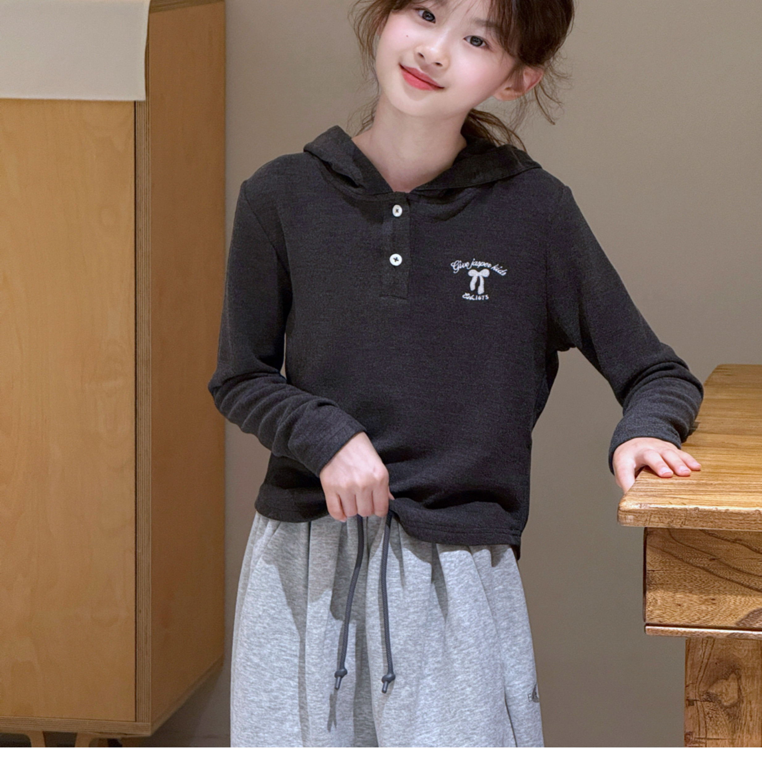 Jasperkids儿童连帽卫衣秋冬