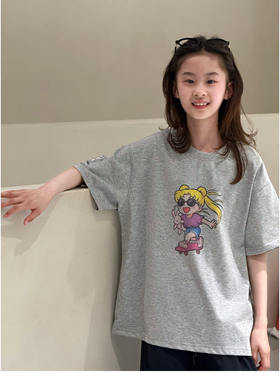 波拉borabora韩国童装儿童短袖T恤2026夏季JASPER卡通半袖上衣潮