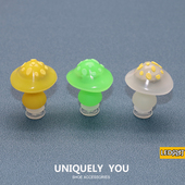 洞洞鞋 配饰鞋 花鞋 新款 上装 饰扣DIY趣味开关LED闪灯夜光蘑菇高级感