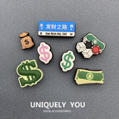 扣百搭卡骆驰智必星 2023新款 洞洞鞋 花配饰正品 财富组合 Crocs鞋