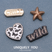 配饰趣味卡通金属DIY卡洛驰装 花洞洞鞋 饰智必星 Crocs鞋 小红书推荐