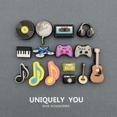 花扣 鞋 音乐 croc洞洞鞋 乐器音符 饰品 配饰鞋 装 新款 上DIY卡通时尚