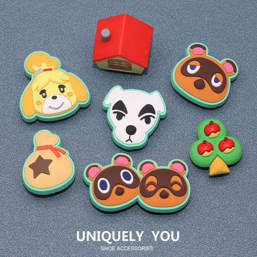 适配Crocs洞洞鞋动物森友鞋扣