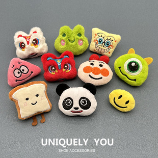 2023新款Crocs洞洞鞋毛绒配饰鞋花扣卡骆驰鞋配件DIY鞋装饰智必星