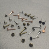 中艺7MM小泡钉平面装 饰钉平头钉木盒包角固定钉圆头钉按钉小铜钉