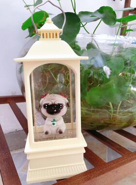 巴哥周边水晶灯工艺品网红精致