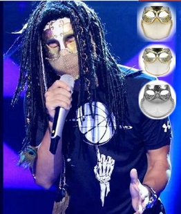 节日派对化妆舞会万圣节丑八怪蒙面歌王流浪者同款宫廷骑士面具