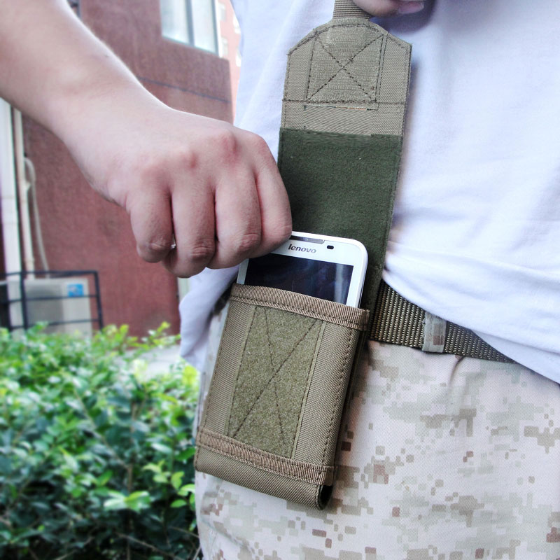 EDC¶à¹¦ÄÜÕ½ÊõÊÖ»ú°ü 5.5 6´çÑü°üÊú¿îÄл§ÍâÔ˶¯´©Æ¤´øÊÖ»ú¹Ò°ü