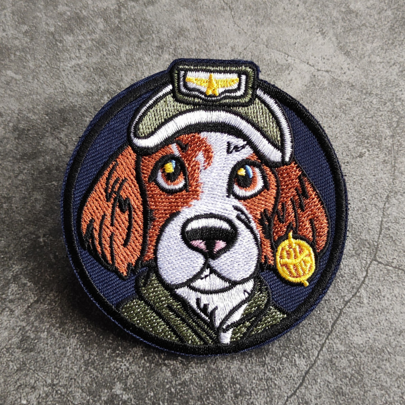 魔术贴创意DIY刺绣圆形徽章