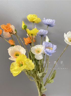 轻奢摄影拍照道具假花