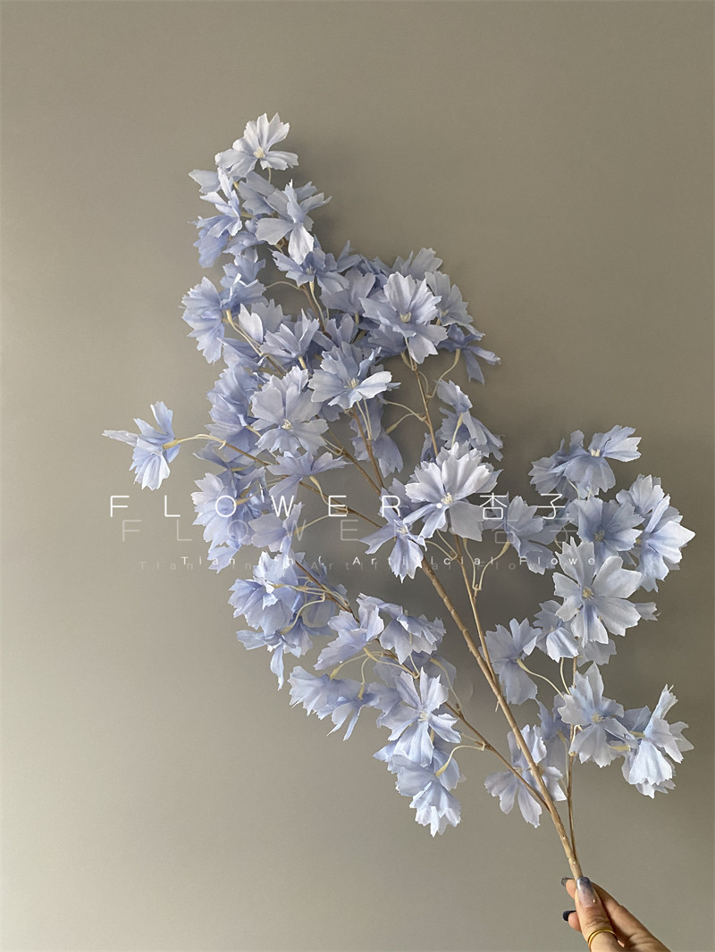 新款加密吊顶王仿真花永春假花婚礼堂酒店软装如雪样板间装饰摆件