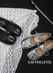 欧洲站2026新款软皮平底圆头休闲运动鞋系带芭蕾舞鞋女鞋玛丽珍鞋