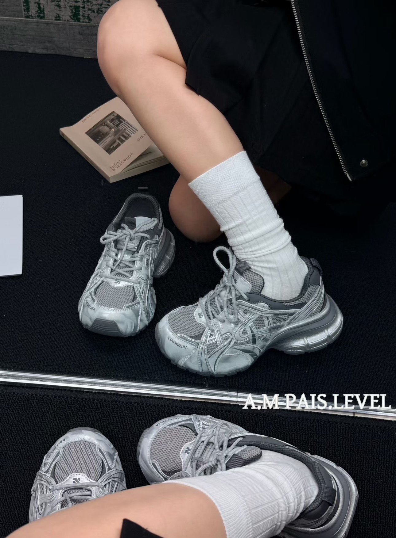 网面增高厚底透气绝美运动休闲鞋女2026春季新款系带时尚老爹鞋潮,女鞋,时尚休闲鞋,淘宝优惠券,粉丝福利购,淘宝优惠卷