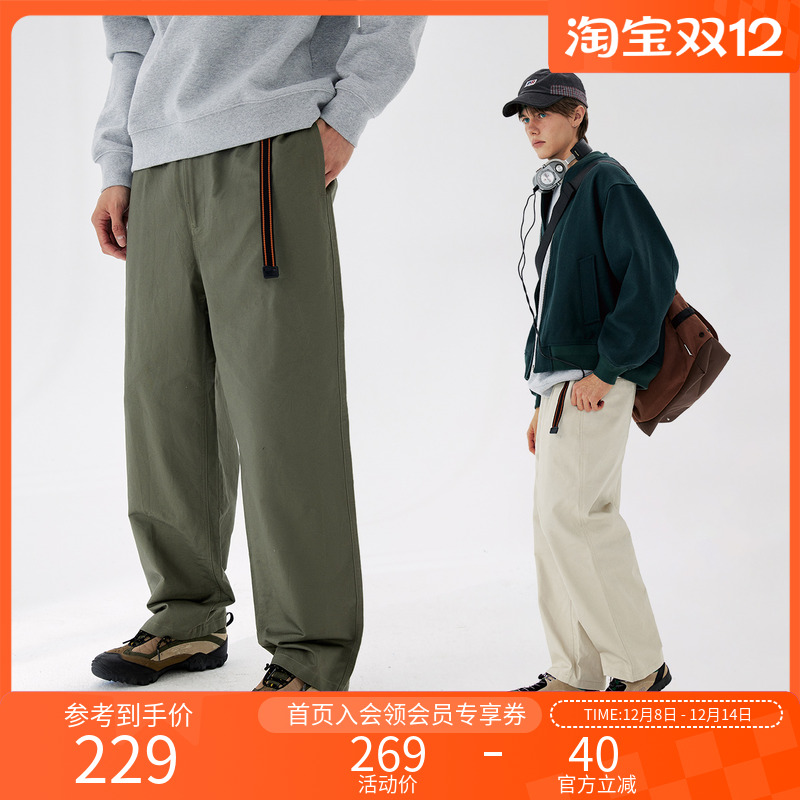 NOTHOMME复古宽松直筒长裤休闲裤