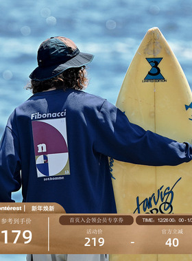 NOTHOMME 户外运动秋季宽松打底衫logo结构印花长袖T恤男女