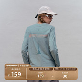 瞬时山野Monterest户外3A抗菌山脉印花休闲运动吸湿速干长袖 T恤女