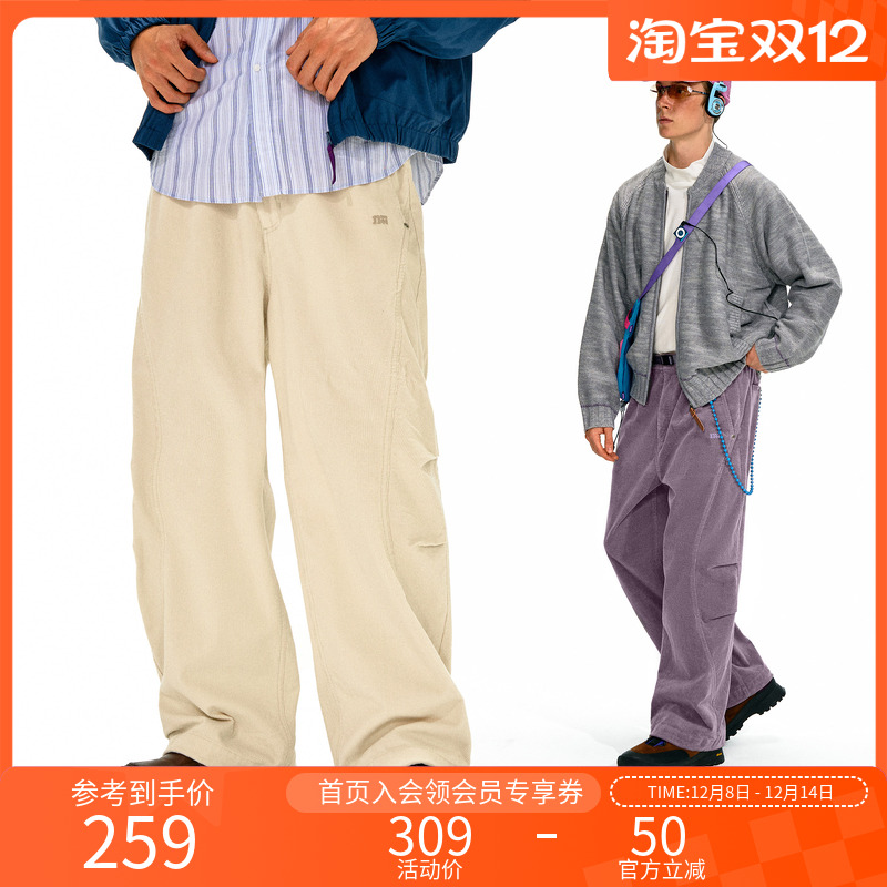 NOTHOMME秋冬灯芯绒宽松休闲裤男