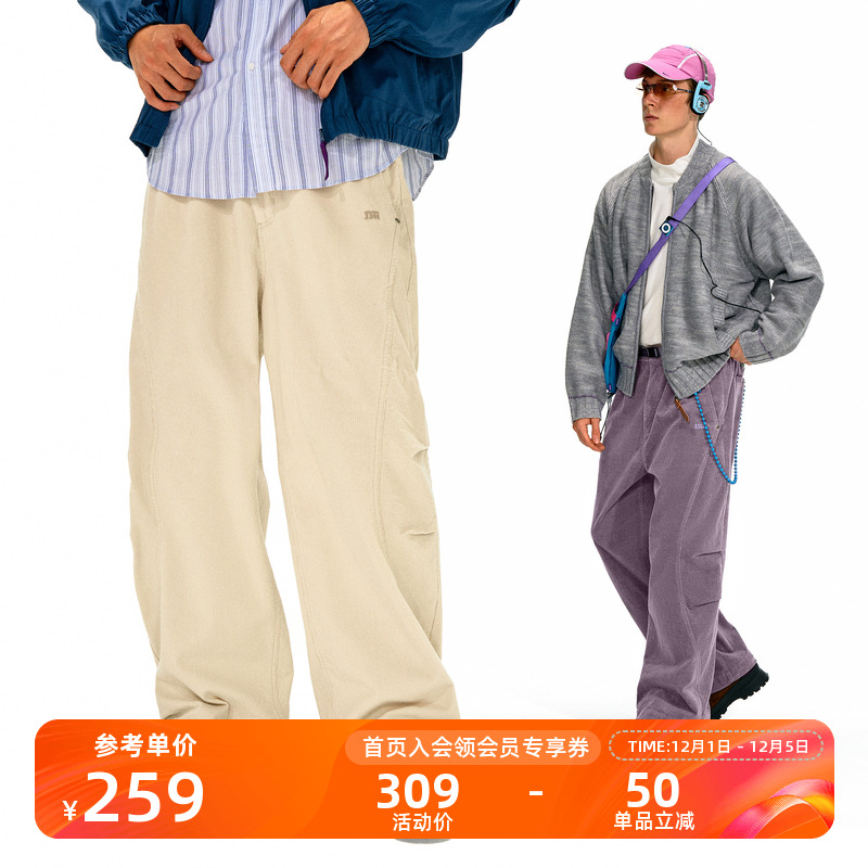 NOTHOMME秋冬灯芯绒宽松休闲裤男