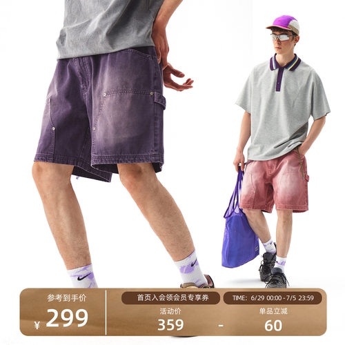 NOTHOMME复古cleanfit牛仔短裤男