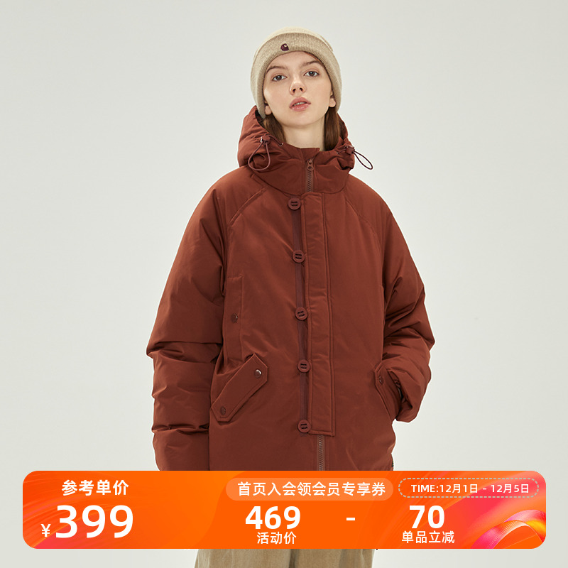 NOTHOMME500g羽绒棉连帽棉服