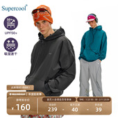 NOTHOMME户外吸湿速干纯色套头帽衫 刺绣logo抽绳连帽卫衣男款