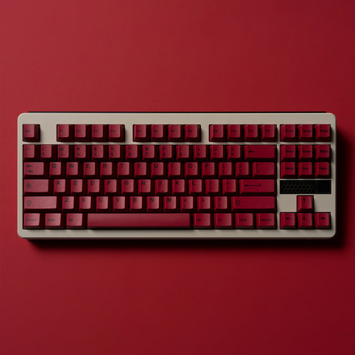 KMGQ经典色勃艮第红键帽