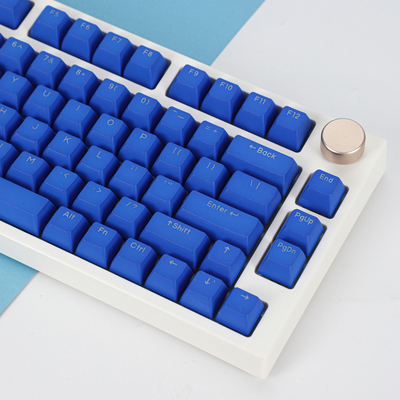 KM键客官方 克莱茵蓝RSA透光PBT正刻OEM机械键盘键帽68/75/80/98