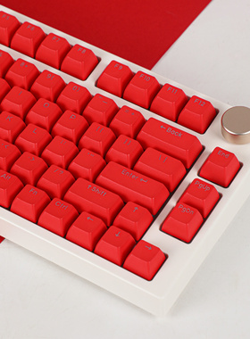 KM键客官方 中国红RSA透光PBT正刻OEM68/75/80/98机械键盘键帽