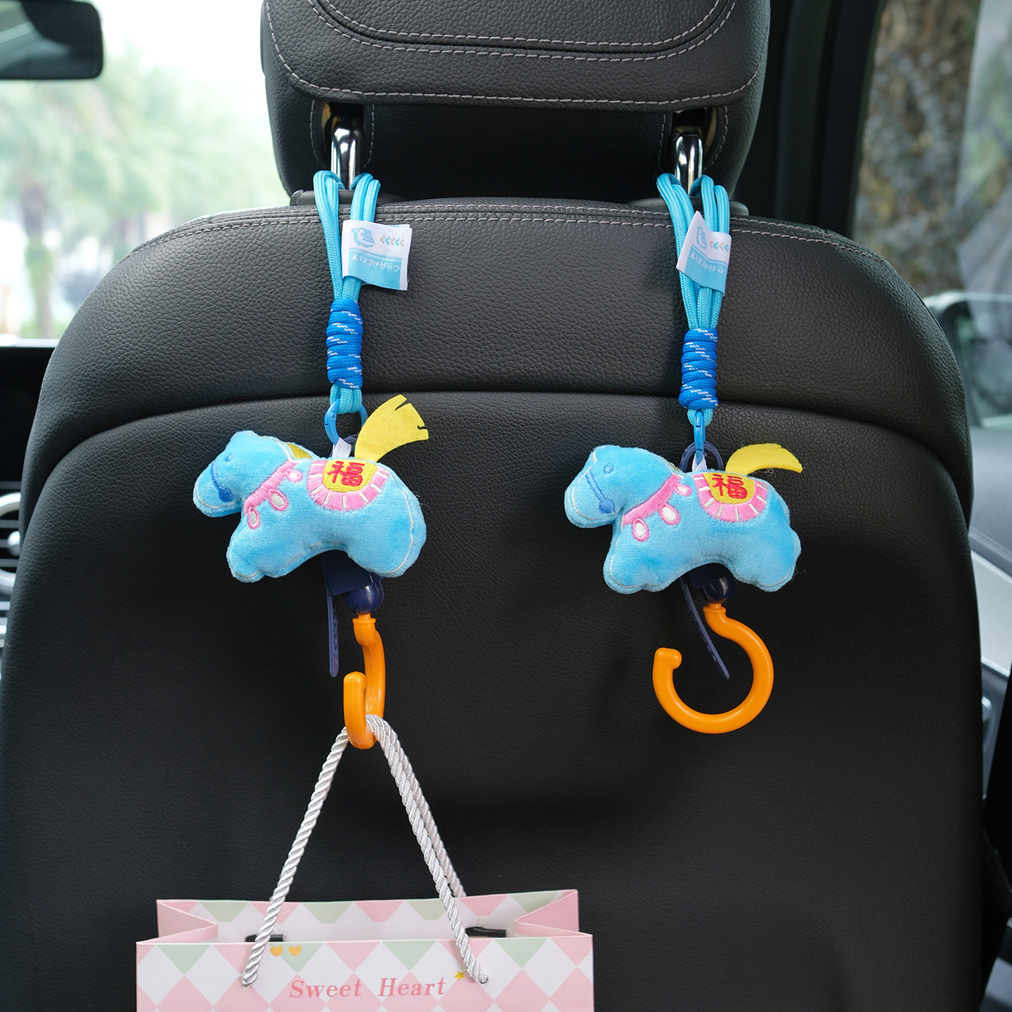 马上来财车载挂钩可爱小马公仔汽车座椅后排多功能收纳车用挂钩女,汽车用品/电子/清洗/改装,车用挂钩,淘宝优惠券,粉丝福利购,淘宝优惠卷