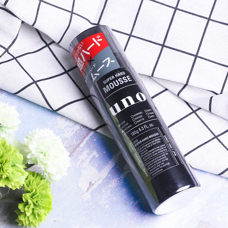 现货日本uno泡沫发蜡摩丝mousse背头造型刘海定型碎发男女无香