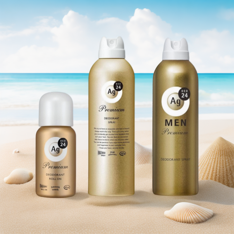 资生堂ag24汗臭止汗露喷雾金瓶