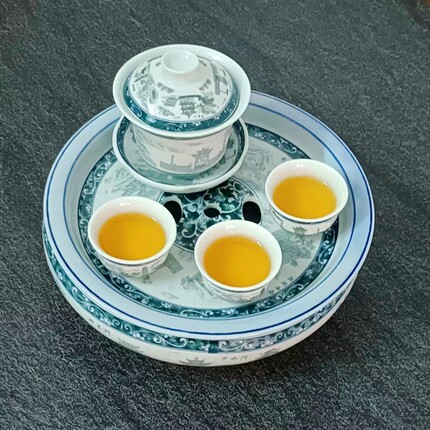 茶具茶盘陶瓷家用中低档功夫茶具八景潮州茶备小杯子配件盖子零散