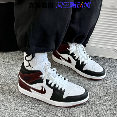 耐克/Nike Air Jordan 1 AJ1黑白红男子复古高帮篮球鞋HF3216-102