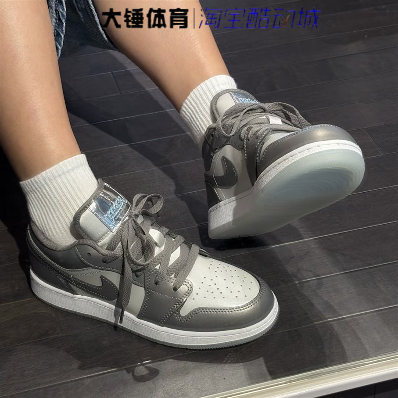 耐克/NikeAir Jordan 1AJ1银灰女鞋时尚百搭运动篮球鞋HV4398-014